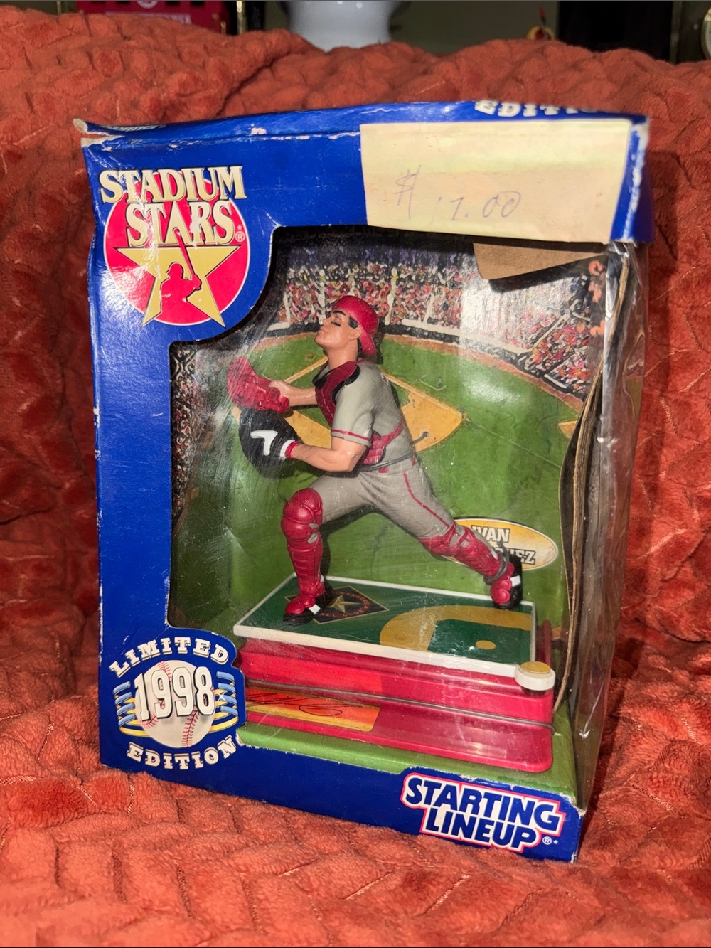 Vintage Ivan "Pudge" Rodriguez 1998 Starting Lineup Stadium Stars -HOF Rangers!